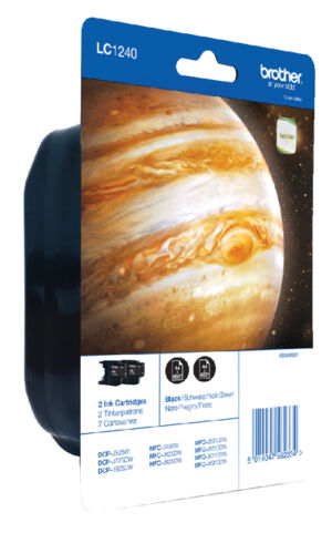 INKCARTRIDGE BROTHER LC-1240 2X ZWART