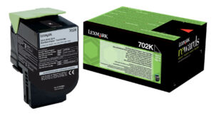 TONERCARTRIDGE LEXMARK 70C20K0 PREBATE 1K ZWART