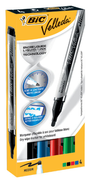 VILTSTIFT BIC VELLEDA WHITEBOARD ROND M ASS