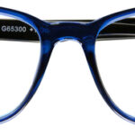 LEESBRIL +1.00 LUCKY BLAUW ZWART