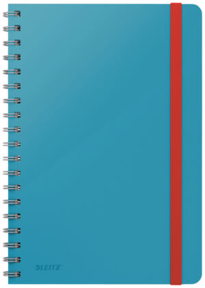 NOTITIEBOEK LEITZ COSY B5 GELIJND SPIRAAL BLAUW