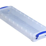 OPBERGBOX RUB 0.8 LTR 355X100X40 MM TRANSP WIT