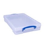 OPBERGBOX RUB 10 LTR 520X340X85MM TRANSP WIT