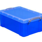 OPBERGBOX RUB 9 LTR 395X210X140MM TRANSP BLAUW