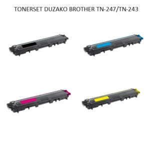 TONERSET DUZAKO BROTHER TN-247/TN-243 4 KLEUR