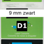 LABELTAPE DYMO 40913 9MMX7M D1 WIT/ZWART