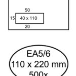 ENVELOP QUANTORE VENSTER EA5/6 VL45 ZK 80GR WIT
