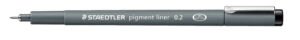 FINELINER STAEDTLER PIGMENT 308 0.2MM ZWART