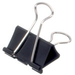 PAPIERKLEM MAUL FOLDBACK 32MM ZWART