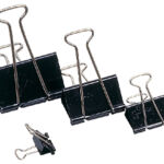 PAPIERKLEM MAUL FOLDBACK 13MM ZWART