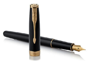 VULPEN PARKER SONNET BLACK LACQUER GT M