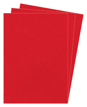 VOORBLAD FELLOWES A4 LEDERLOOK ROOD