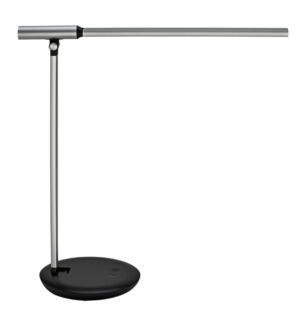 BUREAULAMP MAUL RUBIA MET USB POORT ZILVERGRIJS