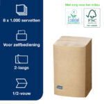 SERVET TORK XPRESSNAP EXTRA ZACHT 21.3×16.5 NAT