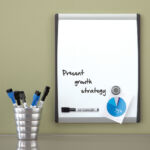 WHITEBOARD NOBO 35.5X28CM GEWELFD