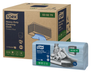 TORK HEAVY-DUTY CLOTH FOLDED BLUE