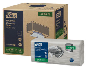 TORK INDUSTRIAL CLOTH FOLDED GREY
