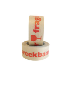 PAPIERTAPE BRUIN 50MMX50MTR, ROOD - BREEKBAAR