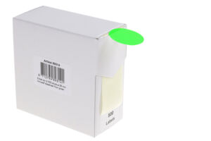 ETIKET RILLPRINT 35MM 500ST OP ROL FLUOR GROEN