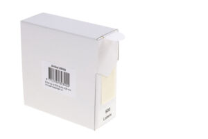 ETIKET RILLPRINT 25MM 500ST OP ROL WIT