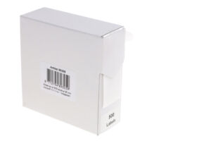 ETIKET RILLPRINT 25MM 500ST OP ROL TRANSPARANT