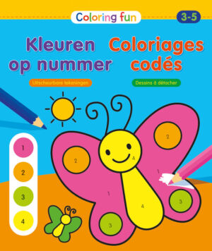 KLEUREN OP NUMMER DELTAS COLORING FUN 3-5 JAAR