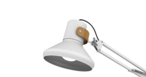 BUREAULAMP UNILUX BAYA LED WIT/BAMBOE
