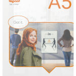 INFOBORD NOBO PREMIUM PLUS A5 ACRYL VRIJSTAAND