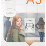 INFOBORD NOBO PREMIUM PLUS A3 ACRYL VRIJSTAAND