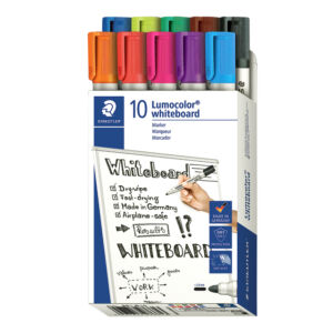 VILTSTIFT STAEDTLER LUMO 351 WHITEBOARD 10ST ASS