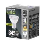 LEDLAMP INTEGRAL GU10 2700K WARM WIT 3.6W 400LUMEN