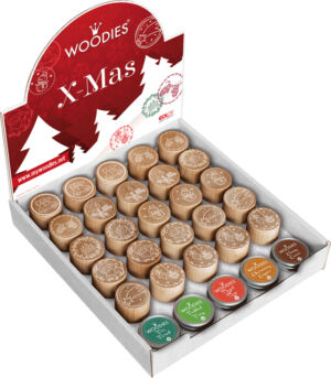 CHRISTMAS AFBEELDING WOODIES DISPLAY