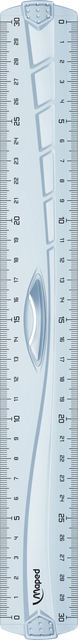 LINIAAL MAPED GEOMETRIC MET HANDGREEP 30CM