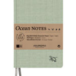 NOTITIEBOEK AURORA OCEAN A5 192BLZ LIJN 80GR GROEN
