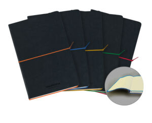 NOTITIEBOEK AURORA TESORO A5 100BLZ LIJN 80GR ASS