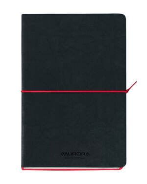 NOTITIEBOEK AURORA TESORO A5 192BLZ LIJN 80GR ROOD