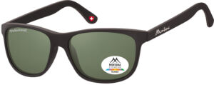 ZONNEBRIL MONTANA GROEN G15 POLAR GLAS MAT ZWART