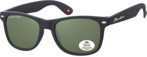 ZONNEBRIL MONTANA MET GROEN G15 POLAR GLAS ZWART