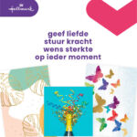 WENSKAART HALLMARK NAVULSET BLANCO 8 STUKS