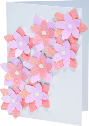 GLITTERKARTON FOLIA 174X245MM 6VEL PASTEL ASSORTI