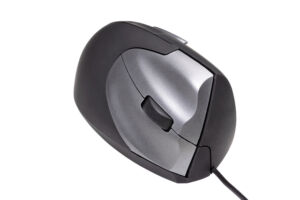 MUIS ERGOFY SRM VS4 RECHTS DRAAD ZILVER/ZWART