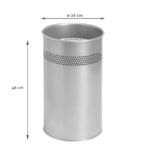 PAPIERBAK BRASQ 21 LITER RVS ZILVER