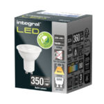 LEDLAMP INTEGRAL GU10 2700K WARM WIT 2.2W 360LUMEN