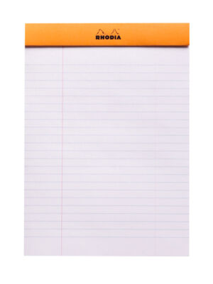 SCHRIJFBLOK RHODIA A5 LIJN 80VEL 80GR KANTLN OR