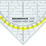 GEODRIEHOEK RUMOLD 1026 160MM TRANSPARANT