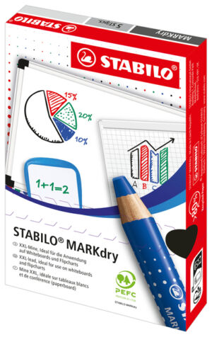 WHITEBOARDPOTLOOD STABILO MARKDRY 648/43 GROEN