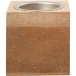WAXINELICHTHOUDER CREATIV COMPANY 6X6X6CM MDF