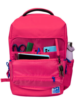 RUGZAK OXFORD 12 VAKKEN ROZE